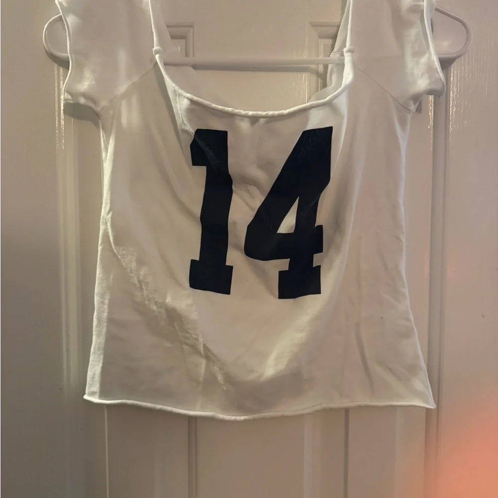 John Galt Bonnie Tee White One Size - Picture 2 of 5